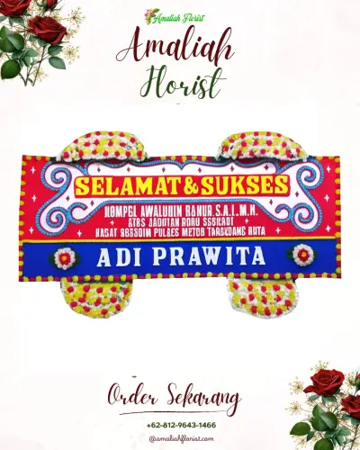 Karangan Bunga Ucapan Selamat di Sading