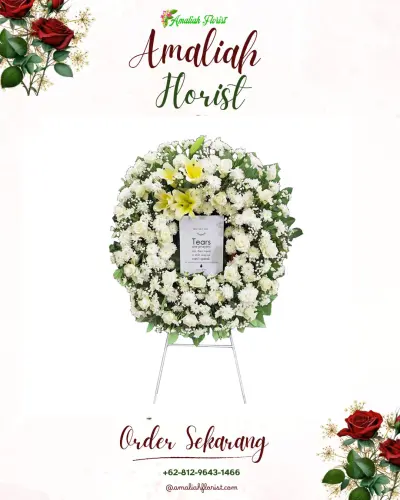 Krans Bunga Duka Cita di Sading